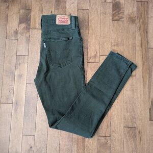 Levi's Women's 720 Dark Green High Rise Super Skinny Slim Jeans